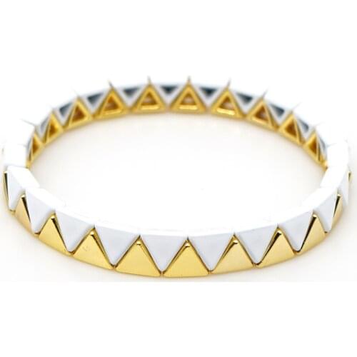 2020 Alloy bracelet fashion jewelry bracelet gift Classic Gold color Bracelet Enamel Bangle Women Men Jewelry Handmade Armband