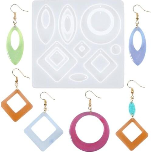 Epoxy Resin Mold Diamond Earrings Silicone Mold Jewelry Accessories Jewelry Tools