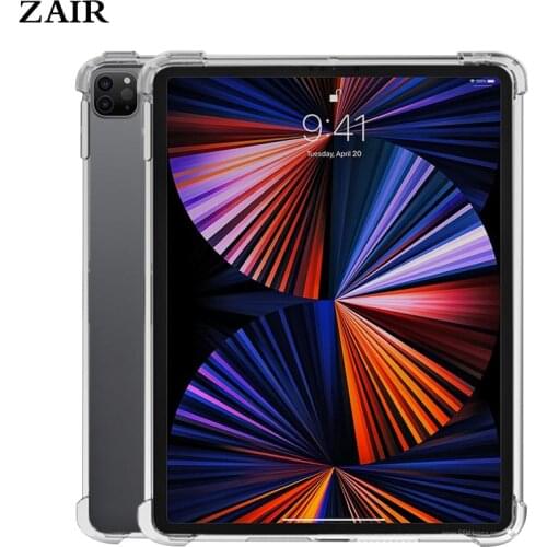 For New iPad Pro 12.9 2018 2020 2021 Case TPU Silicon Transparent Slim Cover For iPad Pro 12.9 5th Gen A2379 A2461 Soft Cover