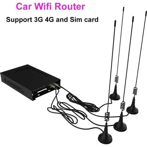 Cioswi WE1026 Car Wifi 3G 4G Modem Openwrt Router For Usb Modem 300 Mbps 2.4Ghz Wifi Repeater With Sim Card And 5dBi Antennas