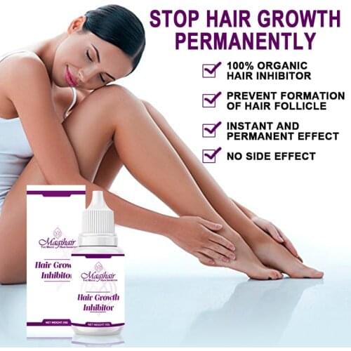 Hair Growth Inhibitor Permanent Hair Removal Remover Hair Inhibiting and Reducing to Stop Hair Growth WH998