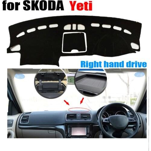 Car dashboard cover mat For SKODA YETI all the years Right hand drive dashmat pad dash mat covers auto dashboard accessories