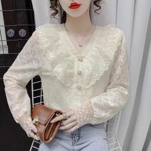 Блузки с цветами Lace Girl China At AliExpress