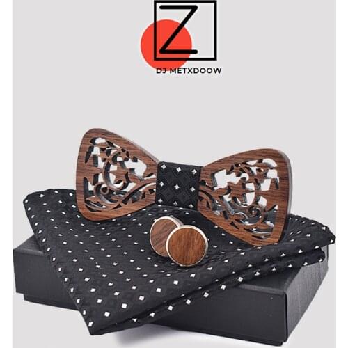 Men Bow Tie Vacuum Design Stars Wooden Bowties Tuxedo Wedding Party Ties Male Cravat Necktie Boy Gravata Formal Bowknot Neckwear