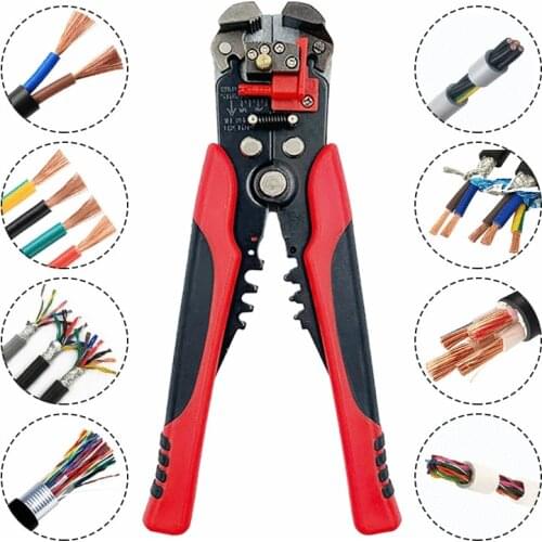 Upgrade Model Wire Strppier Peeler 10-24 AWG 0.2-6.0mm² Multifunctional Cutting Pliers Electrician Crimping Termianls Hand Tools