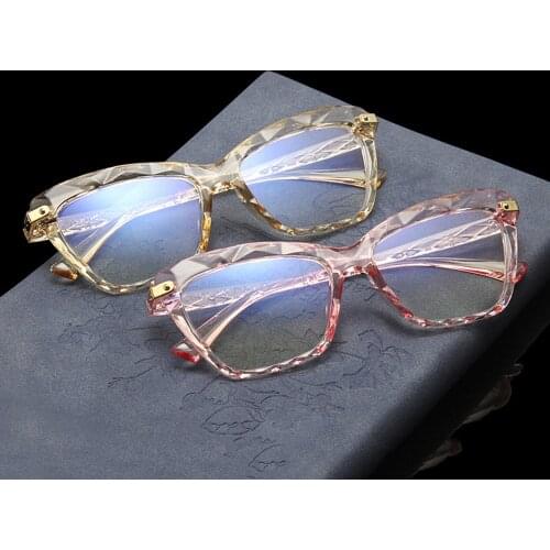 Women Cat Eye Anti Blue Light Glasses Cat Eye Black Frame Blue Light Blocking Computer Female Eyeglasses