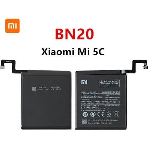 Xiao mi 100% Orginal BN20 2860mAh Battery For Xiaomi Mi 5C M5C Mi5C BN20 High Quality Phone Replacement Batteries