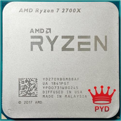 AMD Ryzen 7 2700X R7 2700X 3.7 GHz Eight-Core Sixteen-Thread 16M 105W CPU Processor YD270XBGM88AF Socket AM4