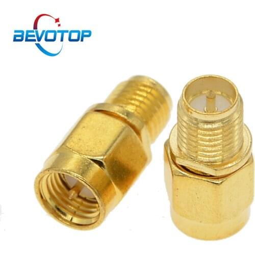 10 PCS/lot RF Adapter SMA Male plug to RP-SMA Female jack For Raido Antenna RF Coaxial Adapter connector Converter