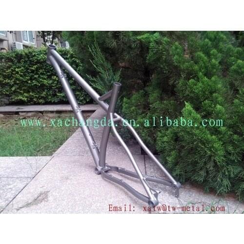 XACD made titanium mountain bike frame with thru 142X12mm dropout