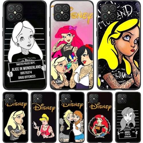 Silicone Cover Punk princess disney For Huawei Nova 8 7i 6 5T 5i 5Z 4E 3i 3e 2i SE PRO Lite 4G 5G Phone Case