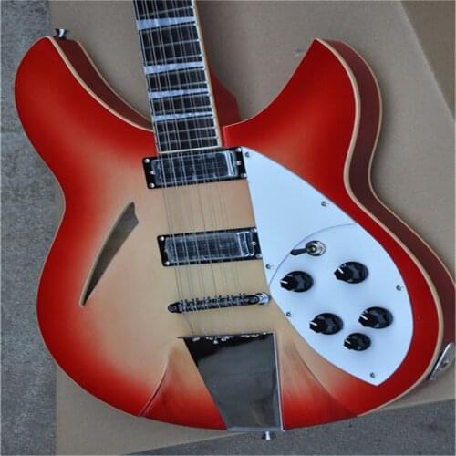 High quality 12 string ricken 360 electric guitar, cherry red gradient, maple neck, free transportation, can be customized