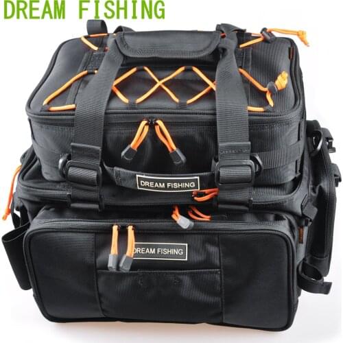 Multifunctional Fishing Tackle Bags 2Pcs Fishing Backpack Satchel Waterproof Fish Lures Gear Utility Storage Fishing Handbag