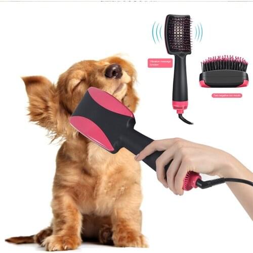 2 in 1 Portable Pet Power Hair Dryer And Pet Comb Brush For Dogs Cat Grooming Blower Fast Blow-dryer For Small Mudium Large Dog
