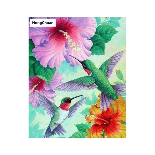 Beautiful flowers and birds 5D DIY full square/round diamond painting, diamond embroidery, diamond cross stitch, home decoration