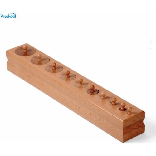 Baby Toy Montessori Single Cylinder 2 Sensorial Preschool Training Early Childhood Education Brinquedos Juguetes