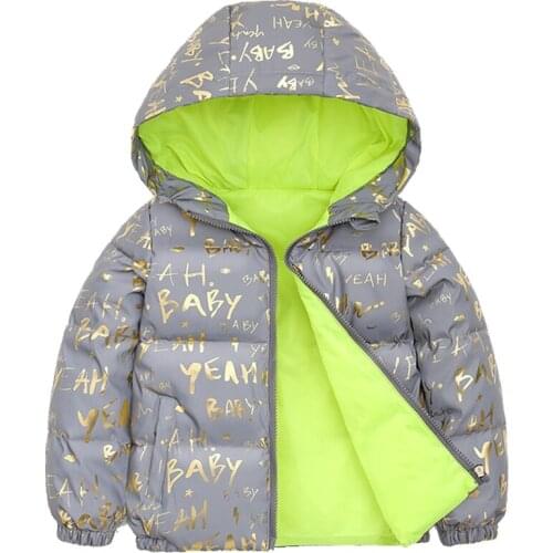 Kids Duck Down Jacket 2020 Winter New Fashion Childrens Bright Boys Girls Thick Kids Down Coat with Hood outerwear 3-11 years
