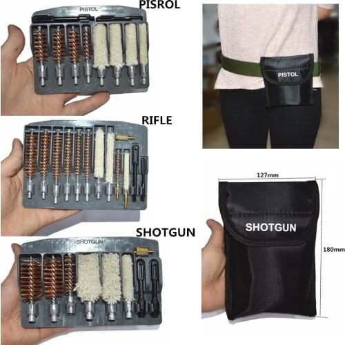 FIRECLUB Easy To Carry Gun Cleaning Kit Hand Gun Rod Brush Professional Gun Cleaning Tools for Pistols Rifle Shot gun