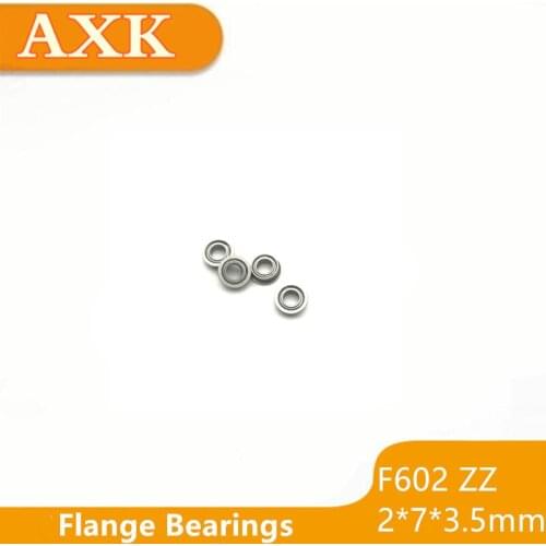 2019 Hot Sale New Arrival Free Shipping F602zz Flange Bearings 10pcs Band Bearing (2*7*3.5mm)