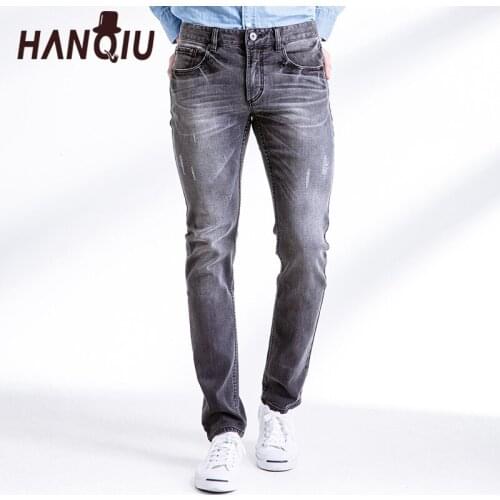 Мужские зауженные джинсы HANQIU China At AliExpress