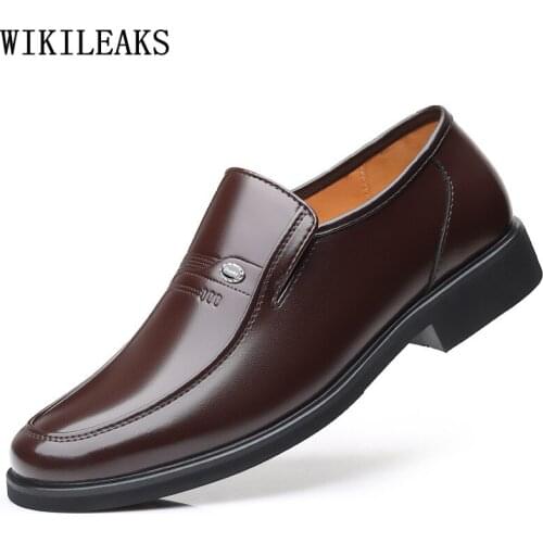 Italian Dress Shoes Men Leather Black Formal Party Shoes Men 2021 Loafers Shoes Men Luxury Zapatos De Vestir De Los Hombres
