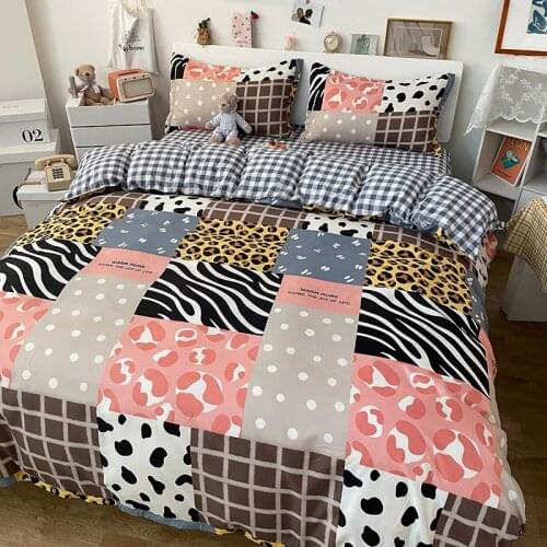 Nordic Mix And Match Pattern Bedding Set ,210x210 Duvet Cover Pillowcase 3pcs, King Size Duvet Cover,220x240 Quilt Cover