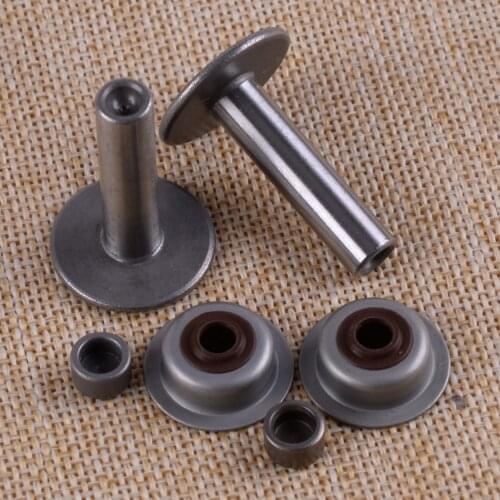 LEATOSK Silver Steel Valve Lifter Stem Seal Protection Cap Kit Fit For Honda GX120 GX160 GX200 Engine