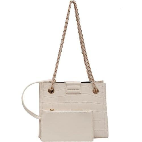 Causal Shoulder Bag For Women New Luxury Designer Crossbody Messenger Bag PU Leather Fashion Chain Sling Ladies Plaid Handbags