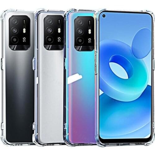 Shockproof Transparent Silicone Phone Case for OPPO A95 A94 A93 A92 A74 A73 A72 A53 A53s 5g A15 A15s Protection Cases Back Cover