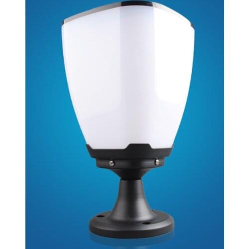 Super bright waterproof column solar led head lamp post outdoor lamp solar wall light waterproof IP65