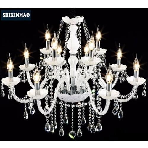 SHIXNIMAO LED Crystal Chandelier Home For Living Dining Room Lamp Indoor Modern Chandelier Lustre Crystal Light 110V-240V