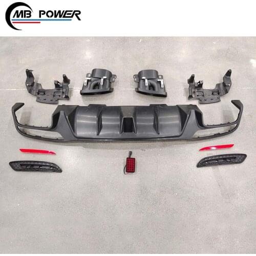 High quality！ GLE CLASS W166 rear diffuser fit for GLE CLASS W166 rear diffuser rear lip