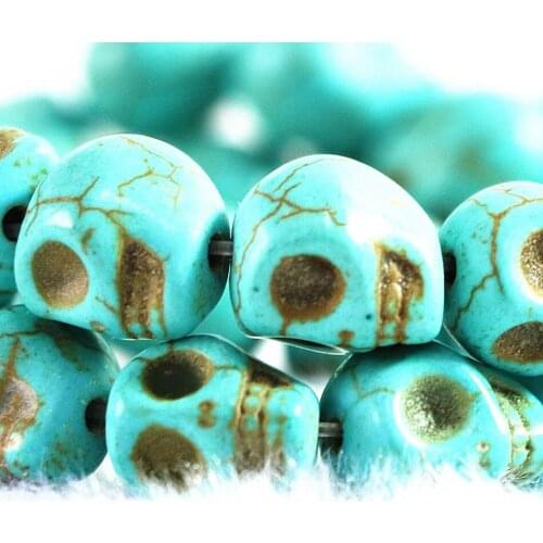 High grade green calaite turquoises stone 11mm 13mm Ghost beads cool fashion diy beautiful Jewelry making B278
