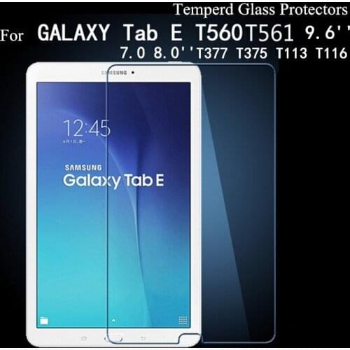 3Piece Glass Protector For Samsung Galaxy Tab E 9.6'' T560 T561 TAB E 7.0 8.0 T375 T377 T113 T116 Tempered Glass Films