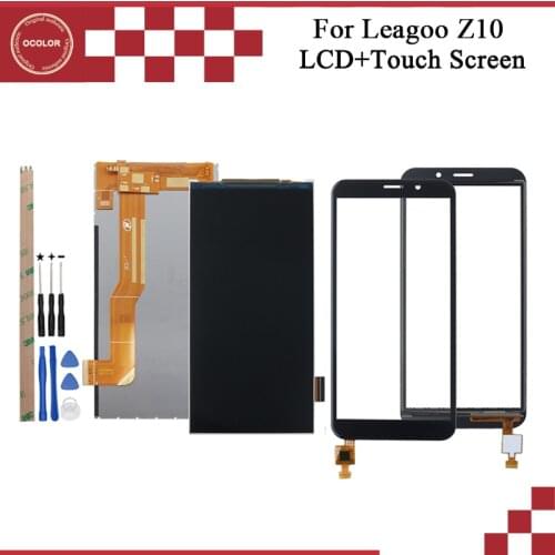 Ocolor For Leagoo Z10 LCD Display and Touch Screen Digitizer Assembly For Leagoo Z10 Touch Panel With Tools And Adhesive