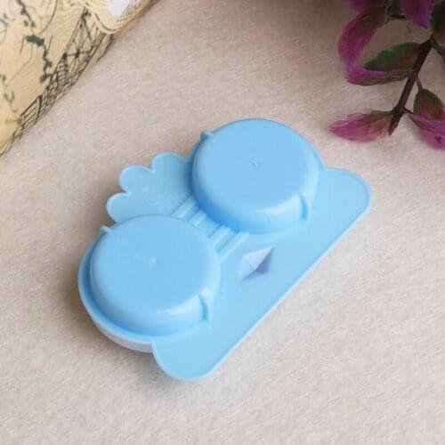 1PCS Sweet Cartoon 3D Big Eyes Contact Lenses Box Case Owl Frog Animal Shape Contact lens Case 2XPC
