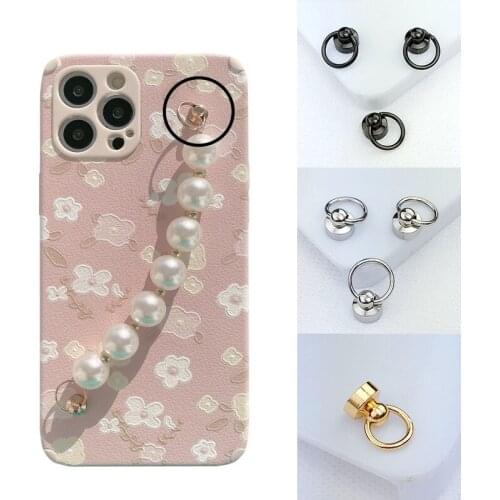 10set DIY Phone Chains Connector Screw Material Handmade Anti Falling Phone Case Hanging Ring Buckle Alloy Jewelry Accessories