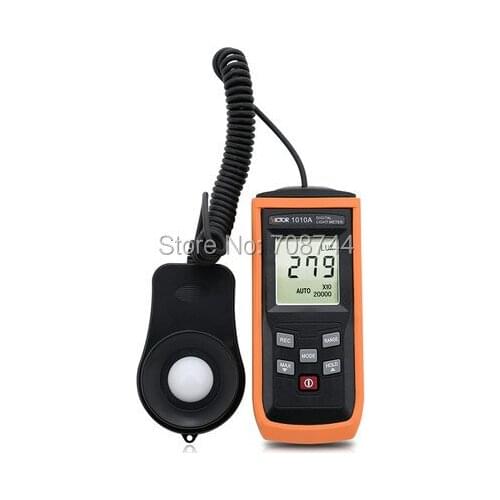 4 digit LCD Display VICTOR VC1010A Digital Lux Meter Photo Light Meter Lumens Test