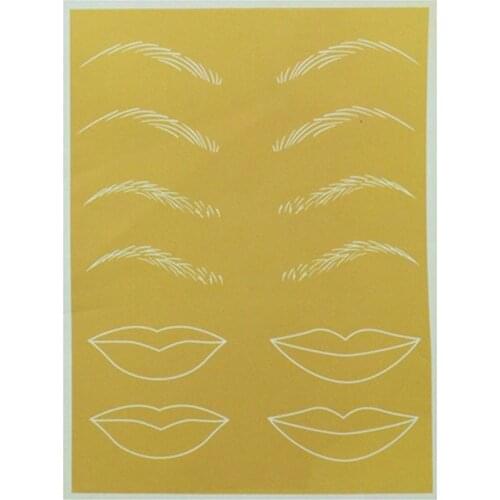 5PCS Eyebrow Tattoo Practice Skin Microblading Eyebrow Permanent Makeup Skin Training Skin for Tattoo Accessories Tattoo Supply