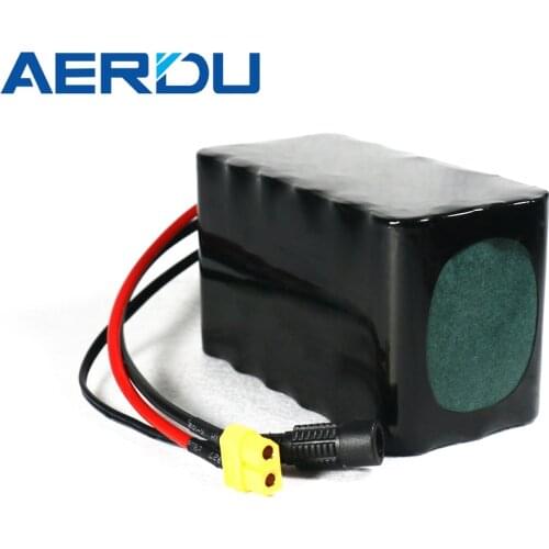 AERDU 3S6P 12V 21Ah 40A BMS orline battery pack 18650 li-ion 3500mah cells XT60 DC5521 400Watt High Power Motor Scooter light