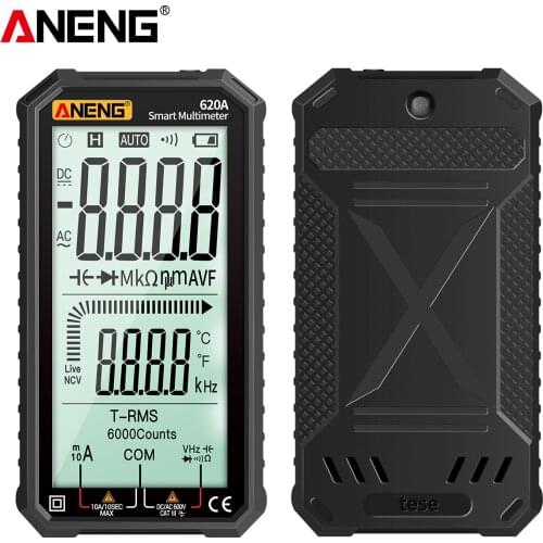 ANENG 4.7-Inch LCD Display AC/DC Digital Multimeter Ultraportable True-RMS Multimeter Auto-Ranging Multi Tester NCV Tester