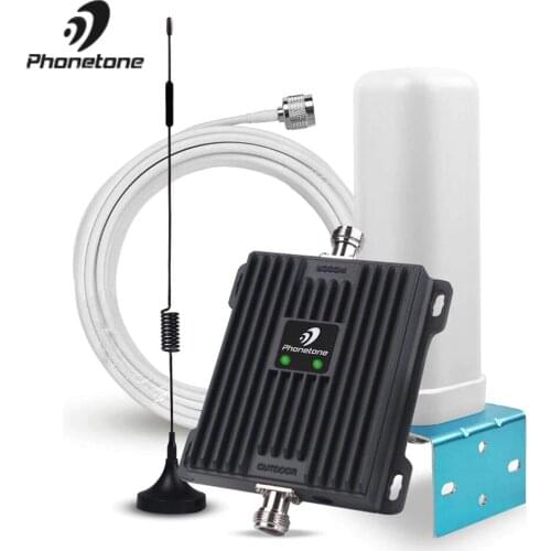 Dual Band 900/2100MHz 2G 3G GSM WCDMA Mobile Phone Signal Repeater 65dB B8/B1 GSM 3G UMTS Cellular Booster Amplifier Antenna Kit