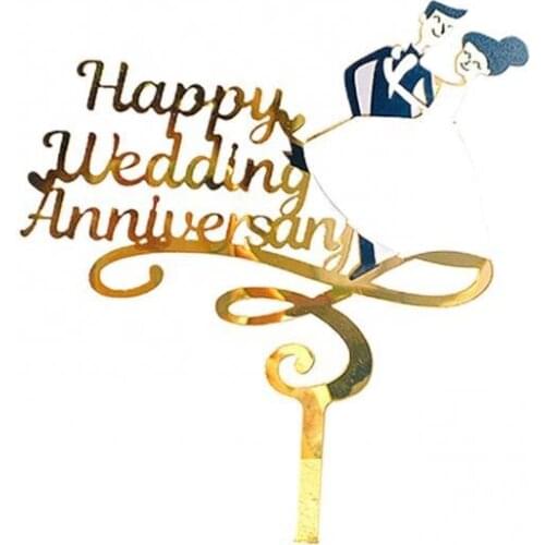 Hot Sale 60% Acrylic Flower Cake Topper DIY Wedding Birthday Baking Dessert Cupcake Decor Birthday Party Cake Decorating Supplie