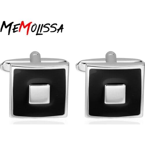 MeMolissa Luxury shirt cufflinks for mens Enamel cuff buttons Car cuff links High Quality gemelos abotoadura Jewelry