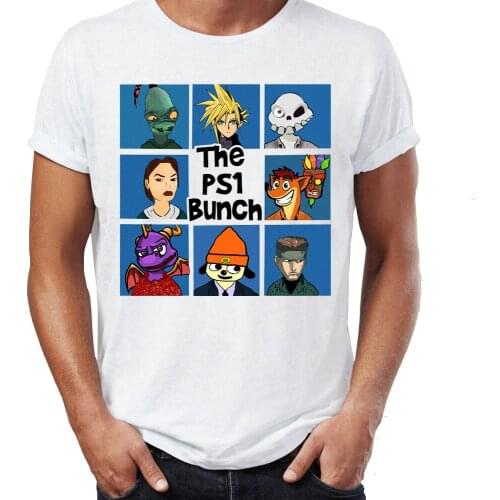 Men short sleeve t-shirt The Crazy Bunch Jigsaw Ghostface Clown Jason Artsy Awesome Artwork t shirt tees top harajuku streetwear