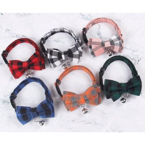 Pet Dog Cat Soft Necklace Adjustable Strap for Cat Collar Dogs Accessories Pet Dog Bow Tie Pet Bow Ties Dog Pet Supplies