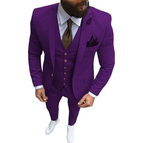 New Arrival One Button Groomsmen Notch Lapel Groom Tuxedos Men Suits Wedding/Prom Best Blazer ( Jacket+Pants+Vest+Tie) C281