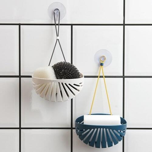 Sink Soap Sponge Drain Rack Hanging Basket Storage Holder Shelf Organizer Shower Tray Bathroom Kitchen Accessories