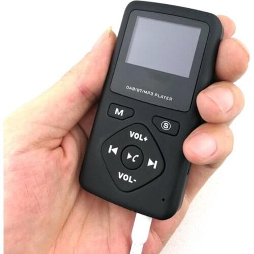 Personal Pocket FM Mini Portable Radio DAB Digital Radio Bluetooth 4.0 Earphone