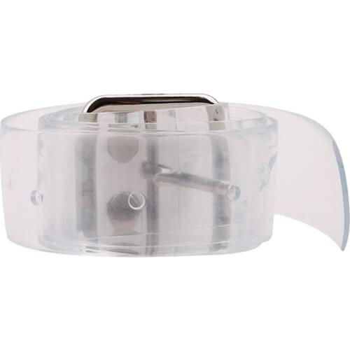 Womens Cute Transparent Belt Female Heart Buckle Waist Sweet Belt Fashion Waistband Ladies Jeans Dress Belt